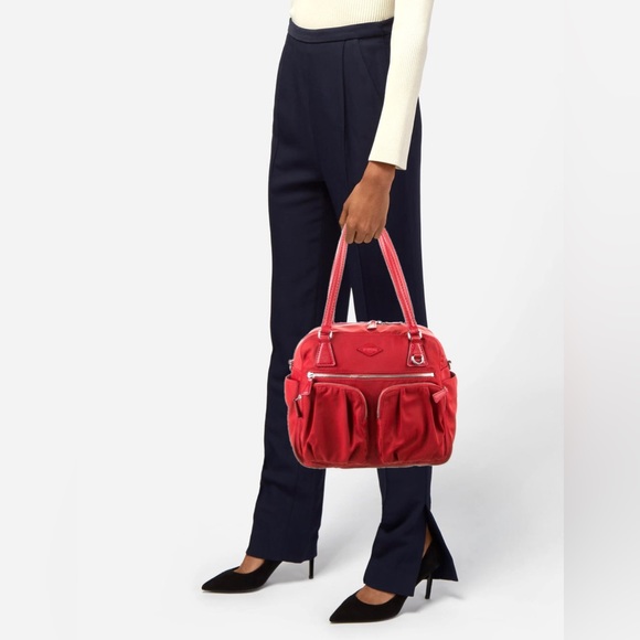 MZ Wallace Shoulder Bag Roxy Bedford Handbag Poppy Red 13 × 10 × 6 - Picture 3 of 16
